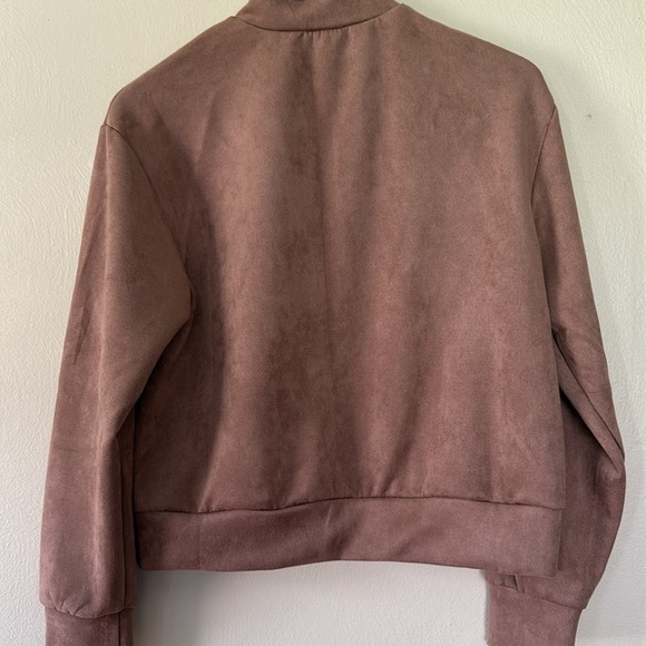 Tahari Taupe Half-Zip Jacket Small - Picture 6 of 6